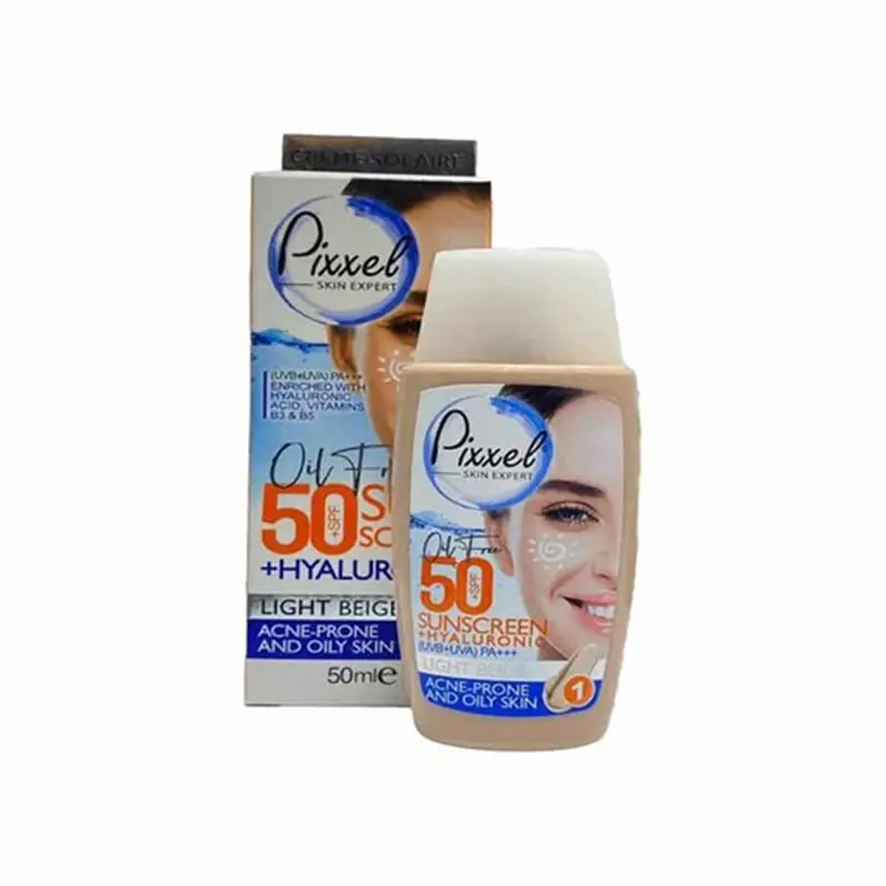 ضد آفتاب رنگی پیکسل پوست چرب، جوشدار و مختلط Spf50 حجم 50 میل