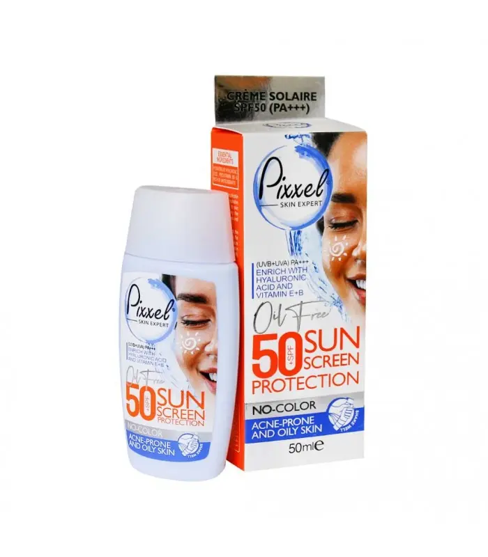 کرم ضد آفتاب پیکسل پوست چرب Oily Acne Prone Skin 50 میل SPF50 بدون رنگ