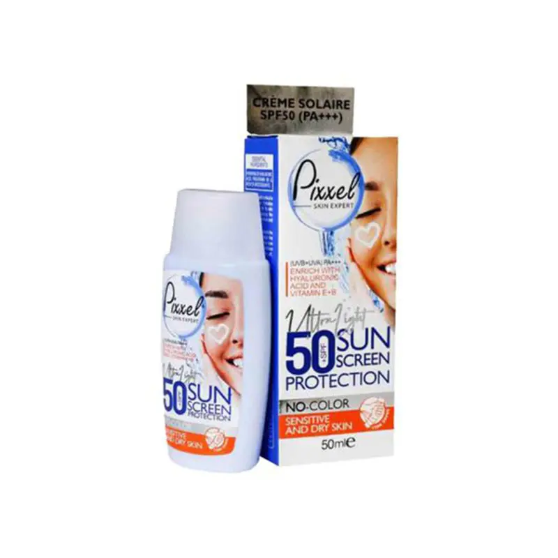 کرم ضد آفتاب پیکسل پوست خشک و حساس 50 میل SPF50 بدون رنگ